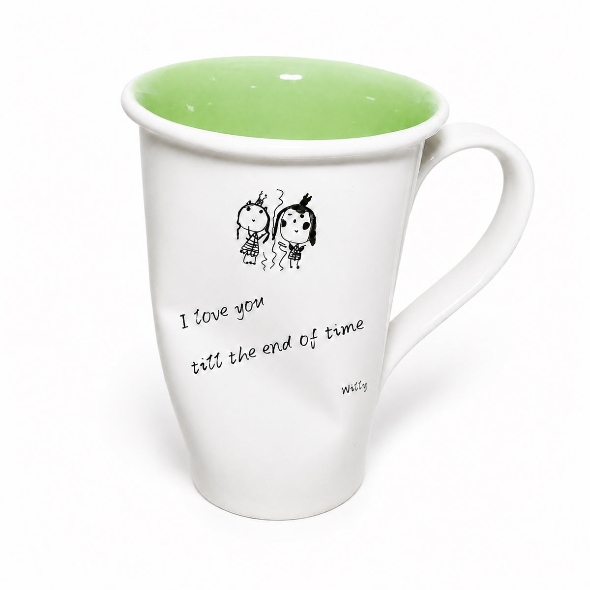Custom Handwritten Letter Ceramic Mug – Personalized Handwriting & Artwork