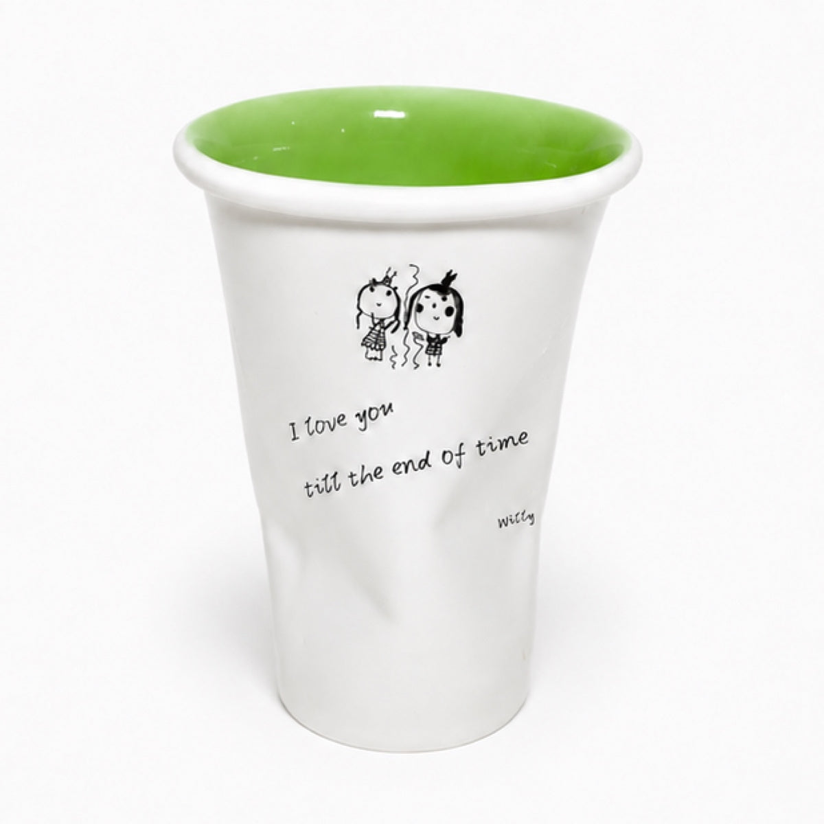 Custom Handwritten Letter Ceramic Mug – Personalized Handwriting & Artwork