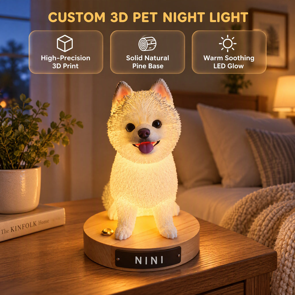 Custom 3D Pet Lamp From Photo