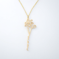 Birth Month Flower Name Necklace