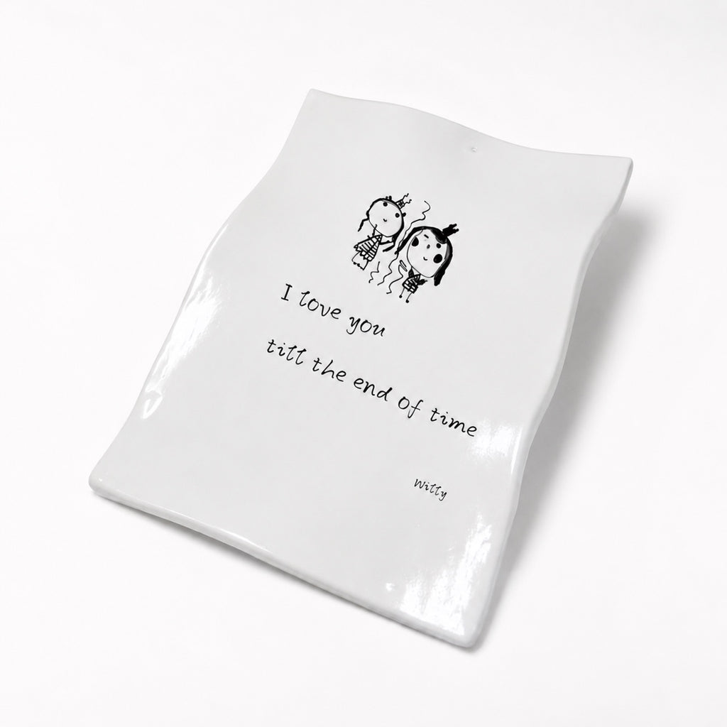 Custom Ceramic Letter Note Dish – Handwritten Message Keepsake Tray