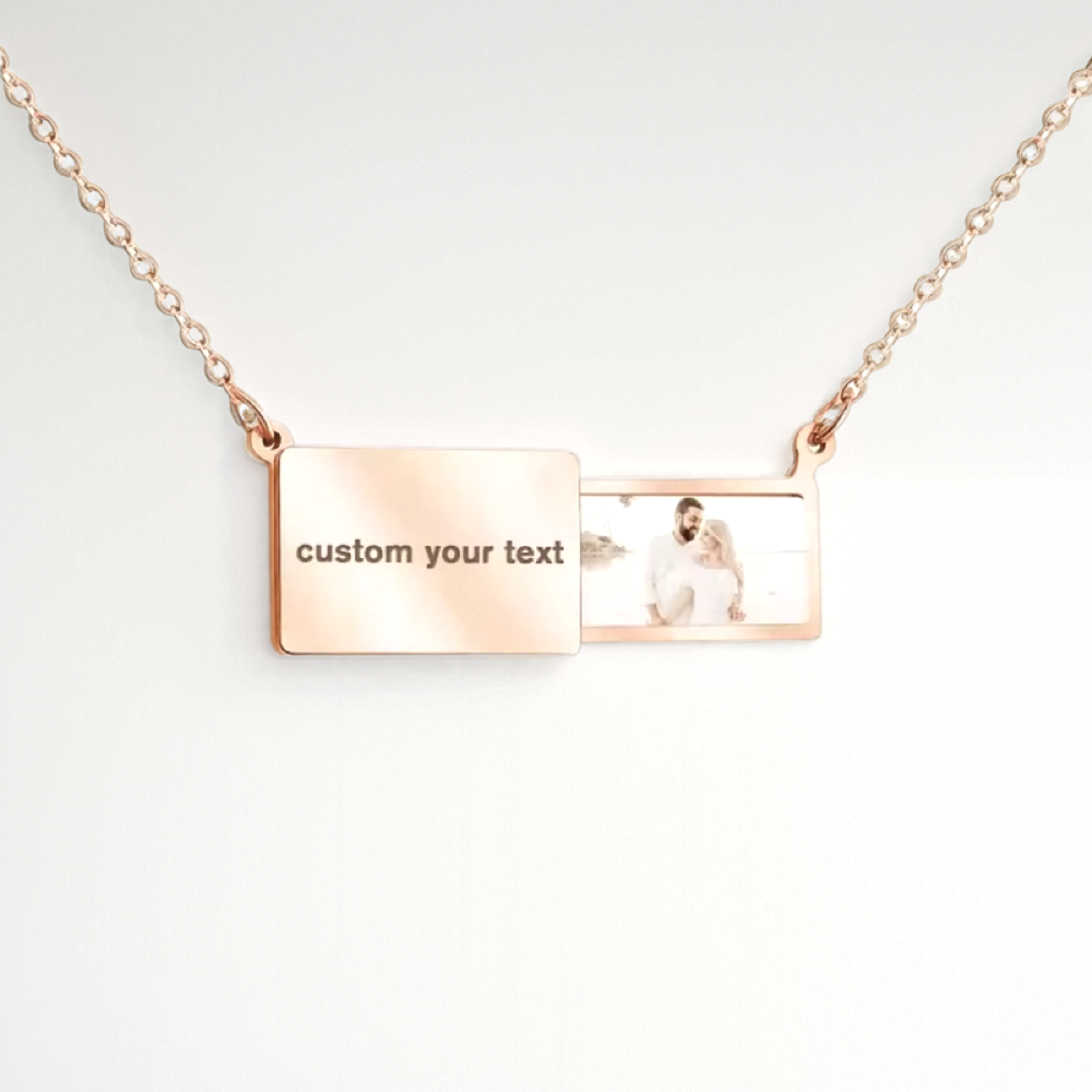Personalized Envelope Projection Necklace