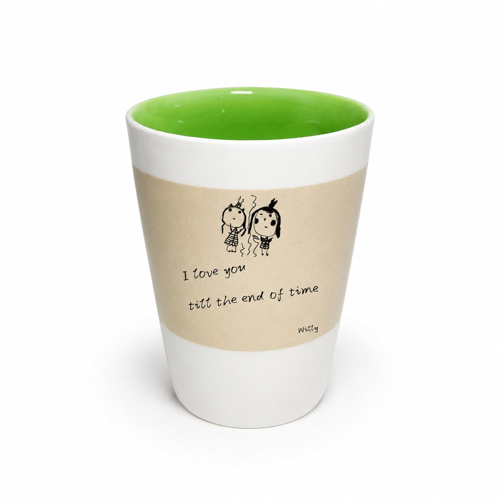 Custom Handwritten Letter Ceramic Mug – Personalized Handwriting & Artwork
