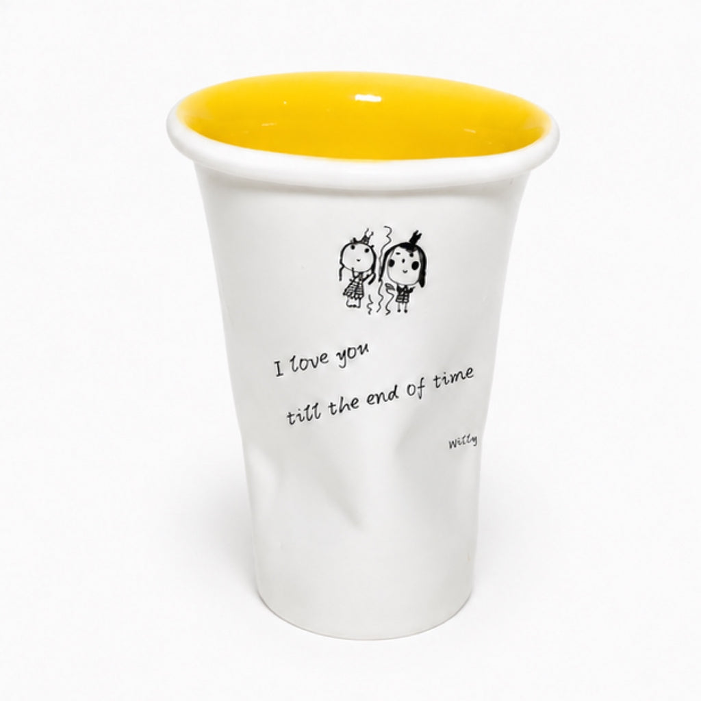 Custom Handwritten Letter Ceramic Mug – Personalized Handwriting & Artwork