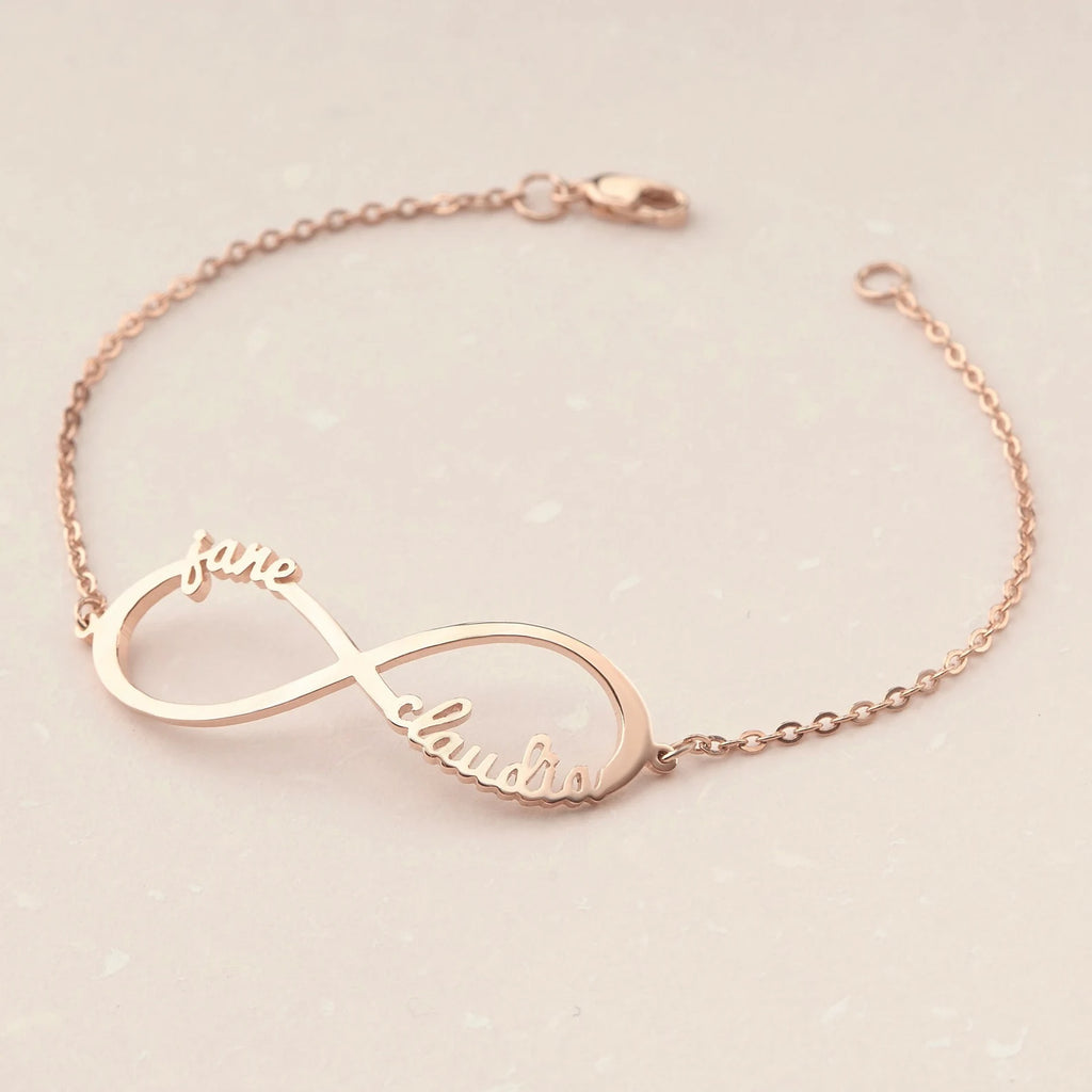 Personalized Infinity Bracelet with Multiple Names