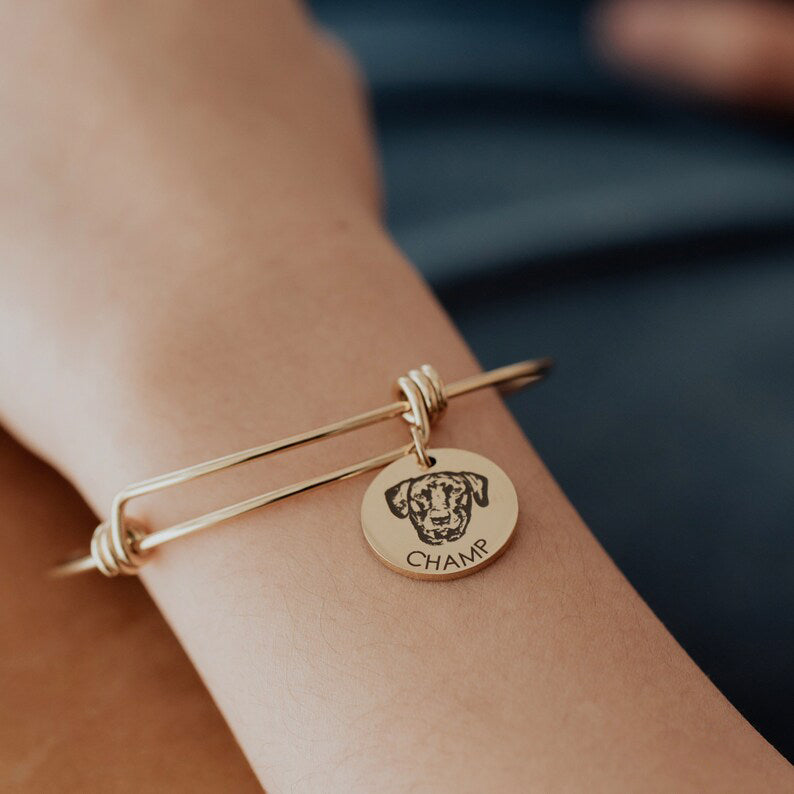Personalized Pet Portrait Bangle