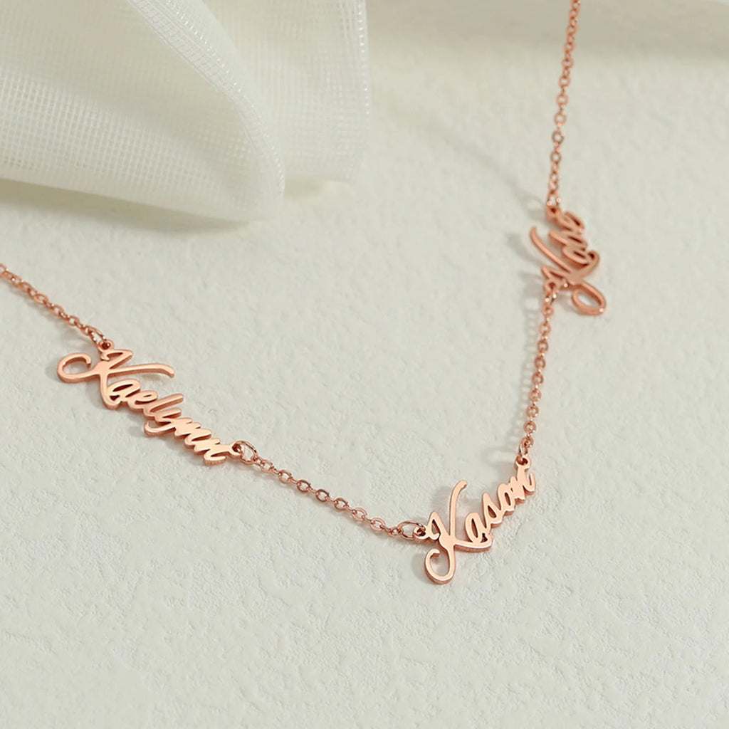 Handcrafted Multiple Name Necklace