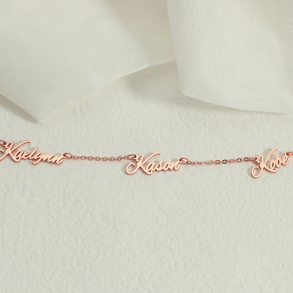 Handcrafted Multiple Name Necklace